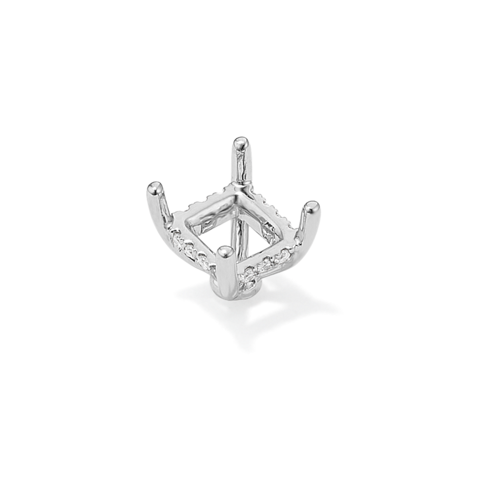 Rosebud Diamond Decorative Crown (Holds approx. 6.6x5.7mm Radiant Cut)