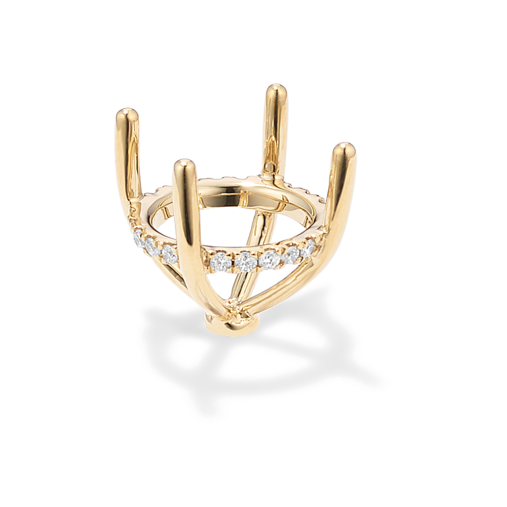 Rosebud Diamond Decorative Crown (Holds approx. 10.4mm Round)