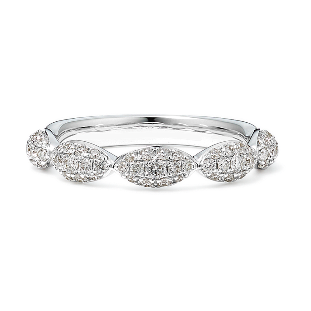 Scalloped Diamond Band