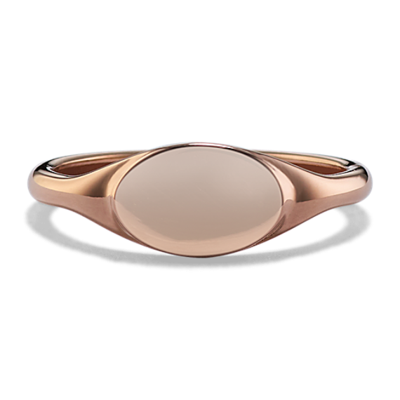 Petite 14K Rose Gold Signet Ring
