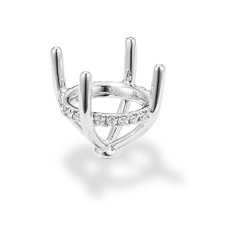 Rosebud Diamond Decorative Crown (Holds approx. 10.4mm Round)