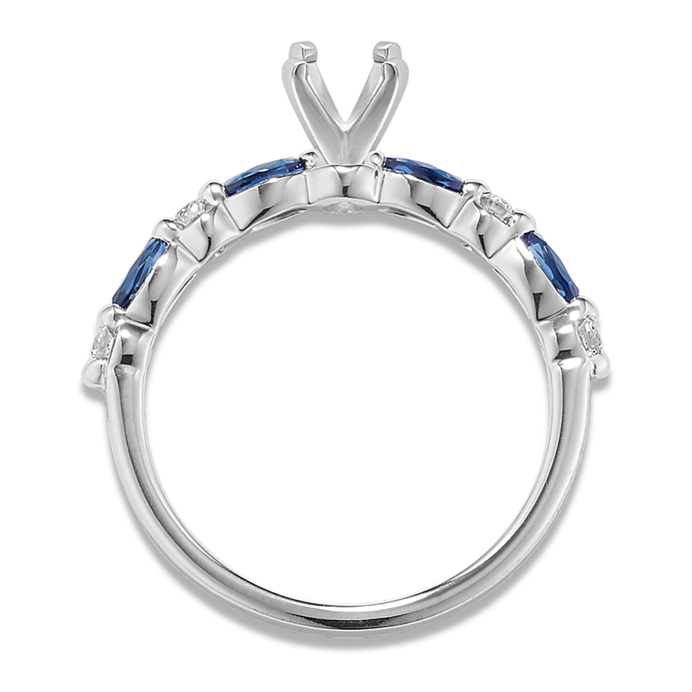 Cassia Sapphire & Diamond Engagement Ring Shane Co.