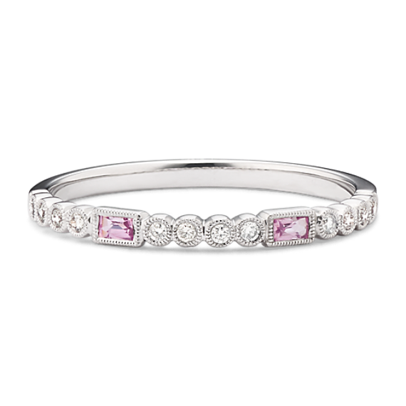Astraea Sapphire & Diamond Stackable Ring