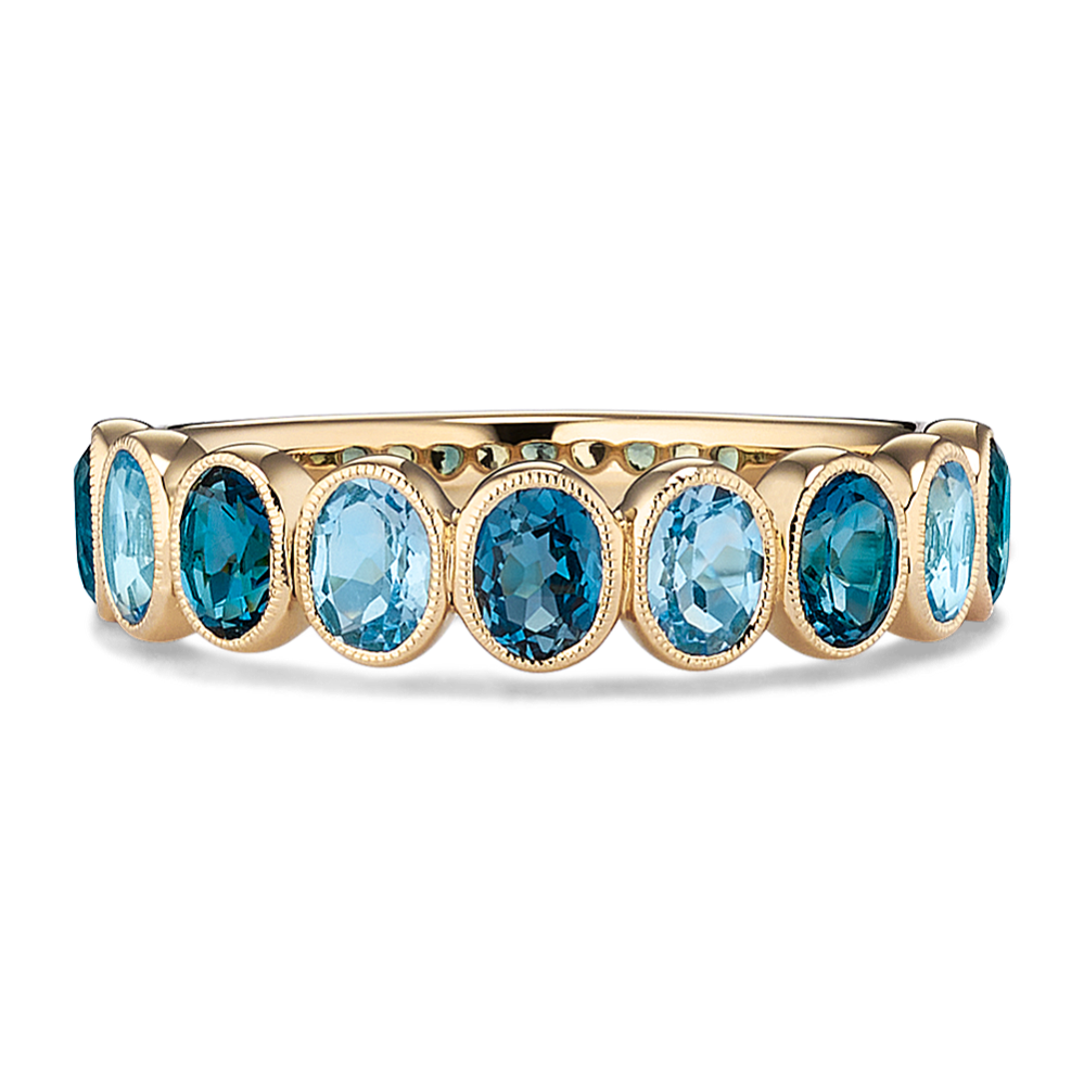 Carousel Blue Topaz Ring | Shane Co.