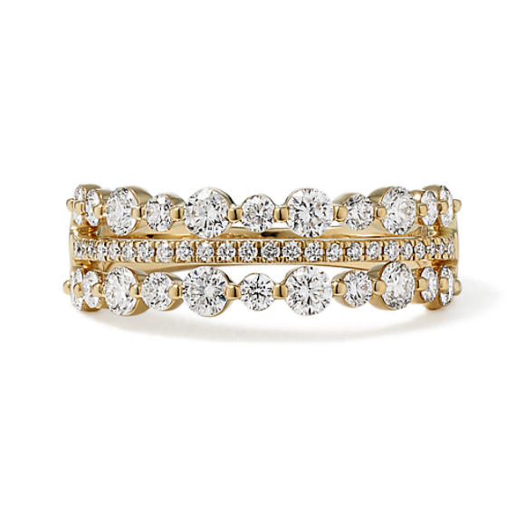 Moira Triple Row Diamond Band 