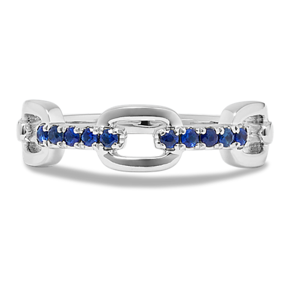 Sapphire Link Ring