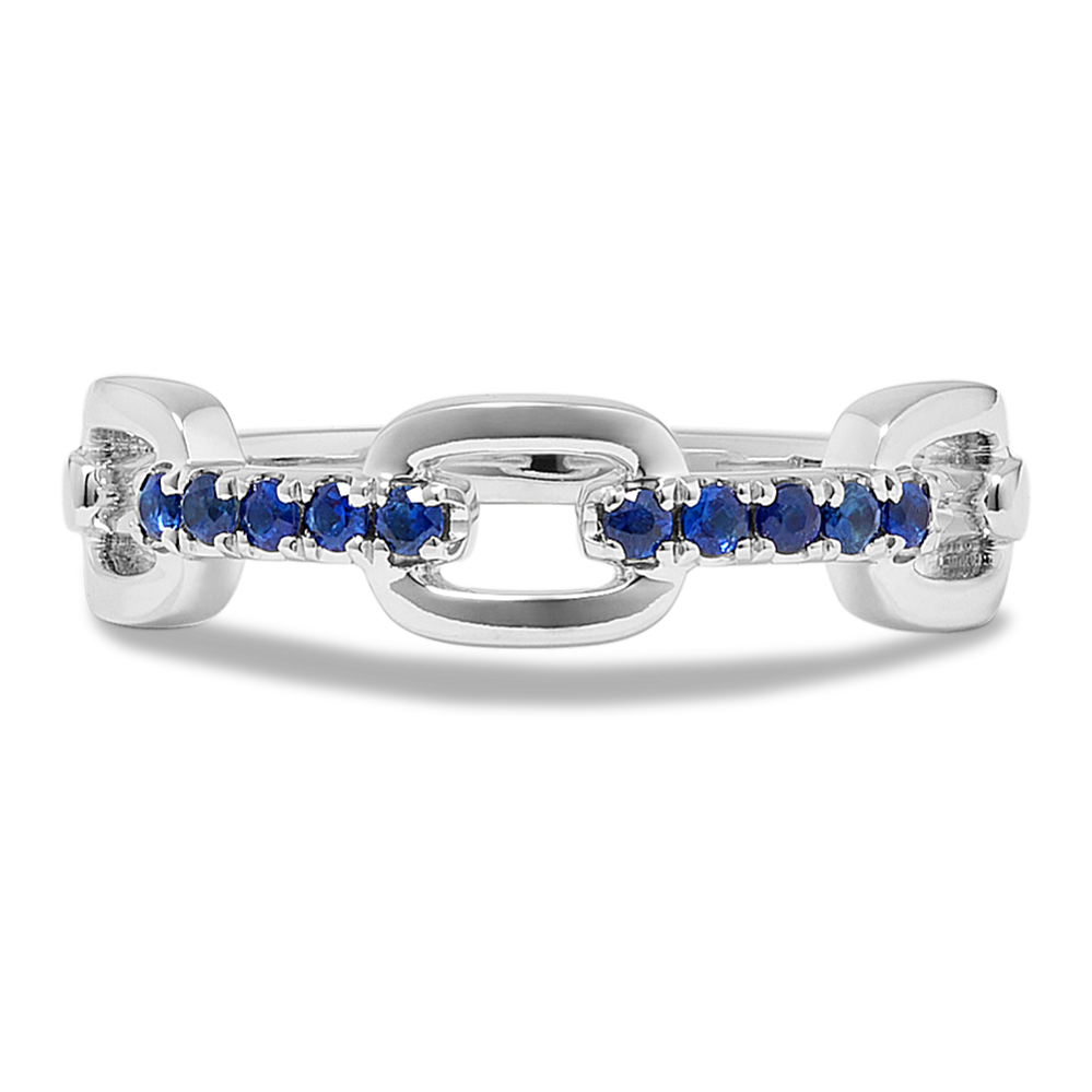 Sapphire Link Ring