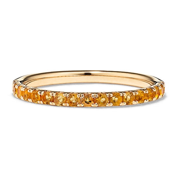 Citrine Pave Band