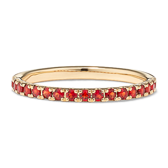 Garnet Pave Band