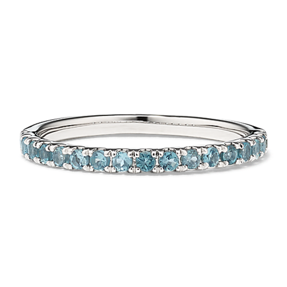 London Blue Topaz Pave Band