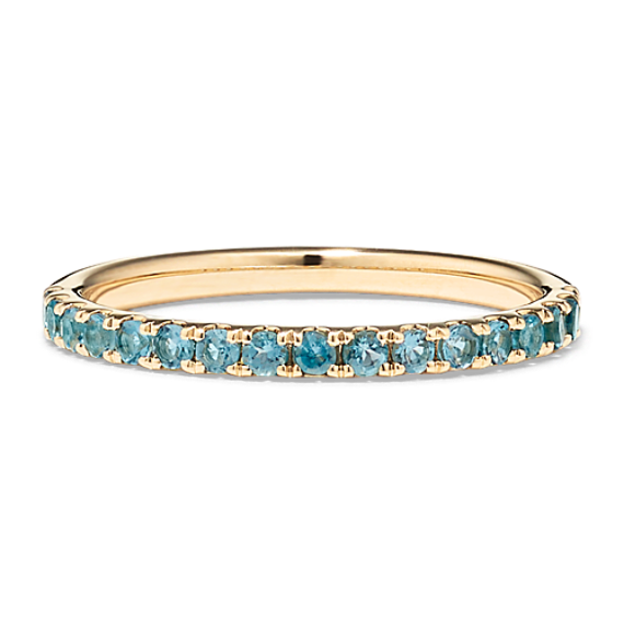 London Blue Topaz Pave Band