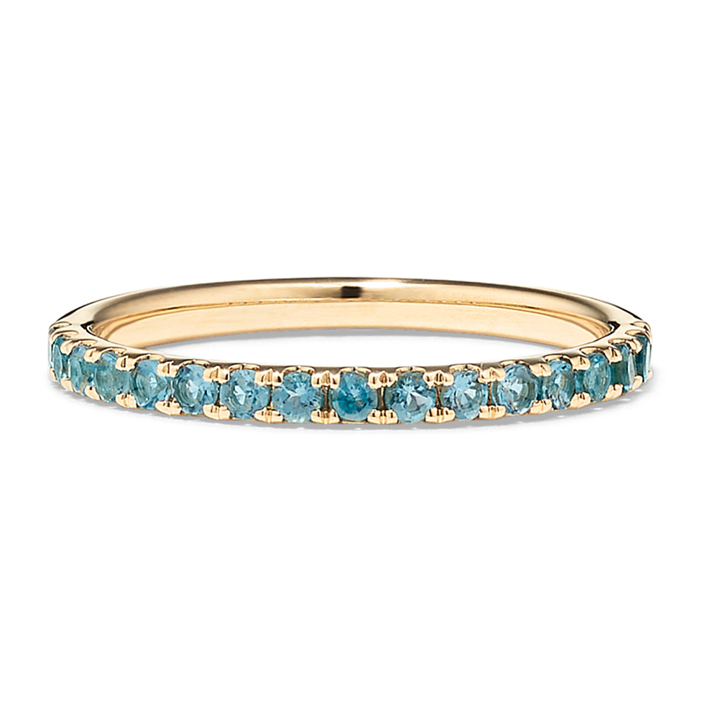 Topaz 14K Yellow Gold Stackable Ring