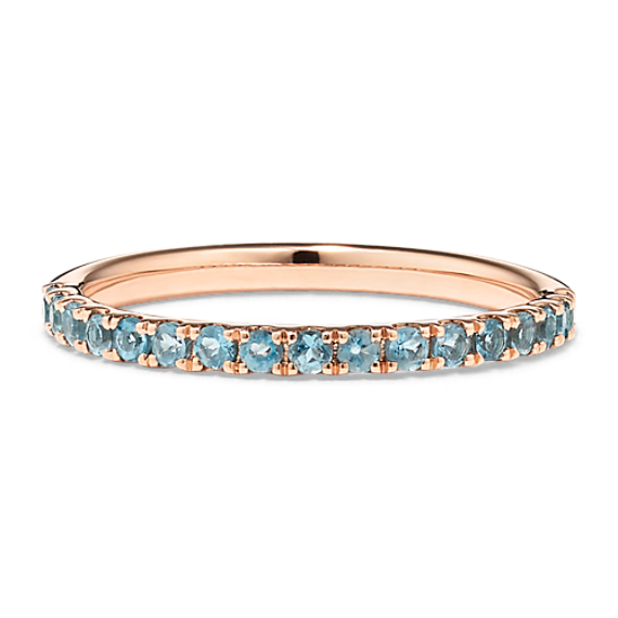 London Blue Topaz Pave Band