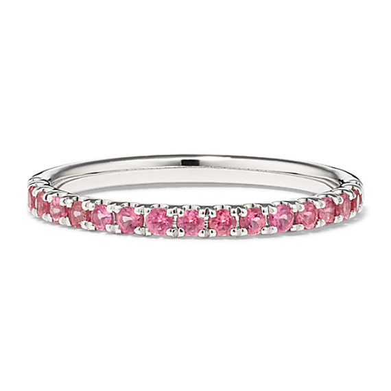 Pink Tourmaline Pave Band