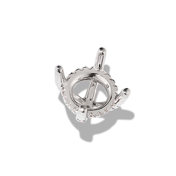 Diamond Pedestal Decorative Crown (Holds 7.4mm Round)