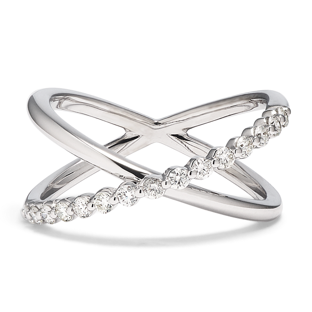 Xyla Crossover Diamond Ring