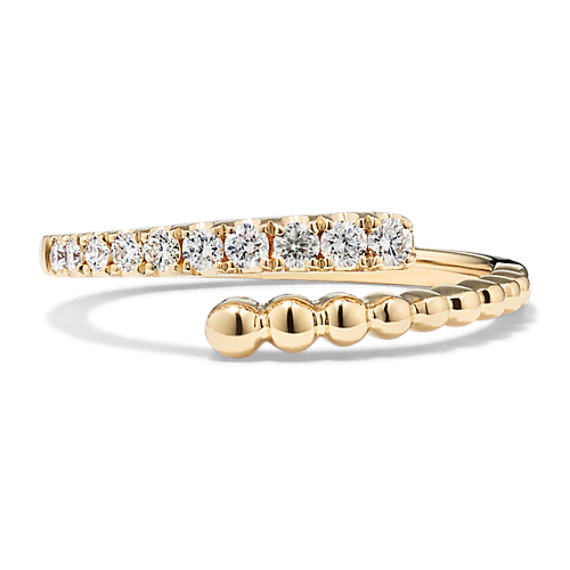 Diamond Pave Bypass Ring