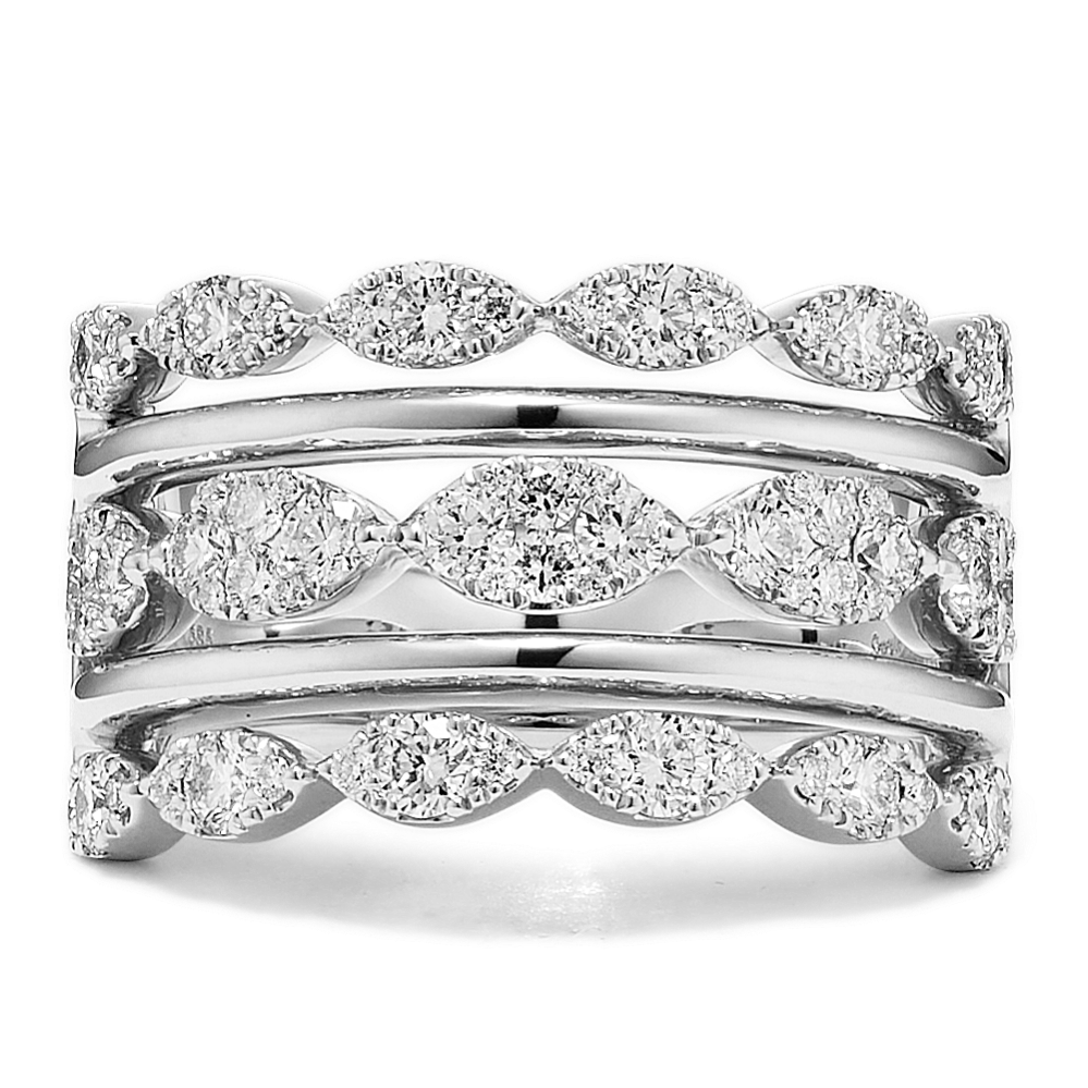 Phaedra Multi-Row Diamond Ring