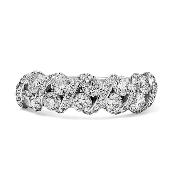 1.40 tcw Diamond Ribbon Ring