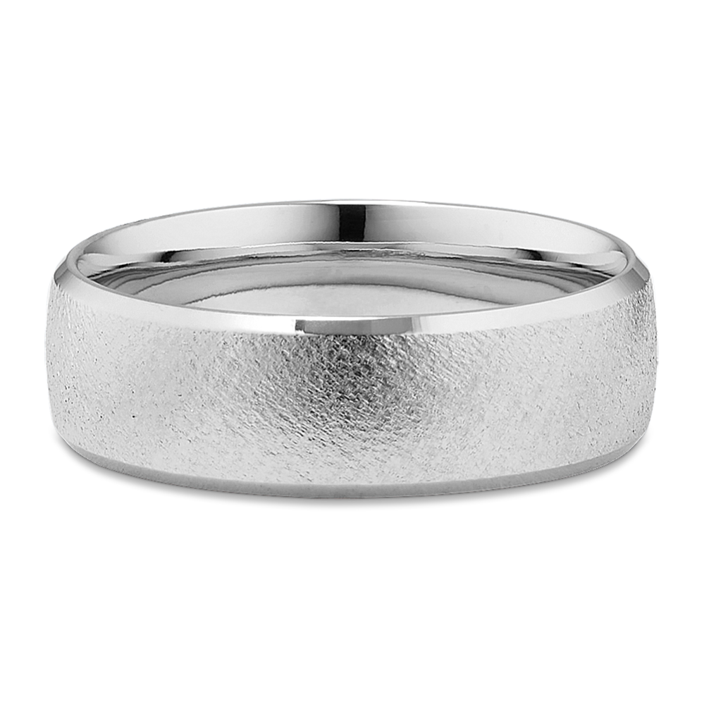 Nolan Textured Platinum Band (7mm)