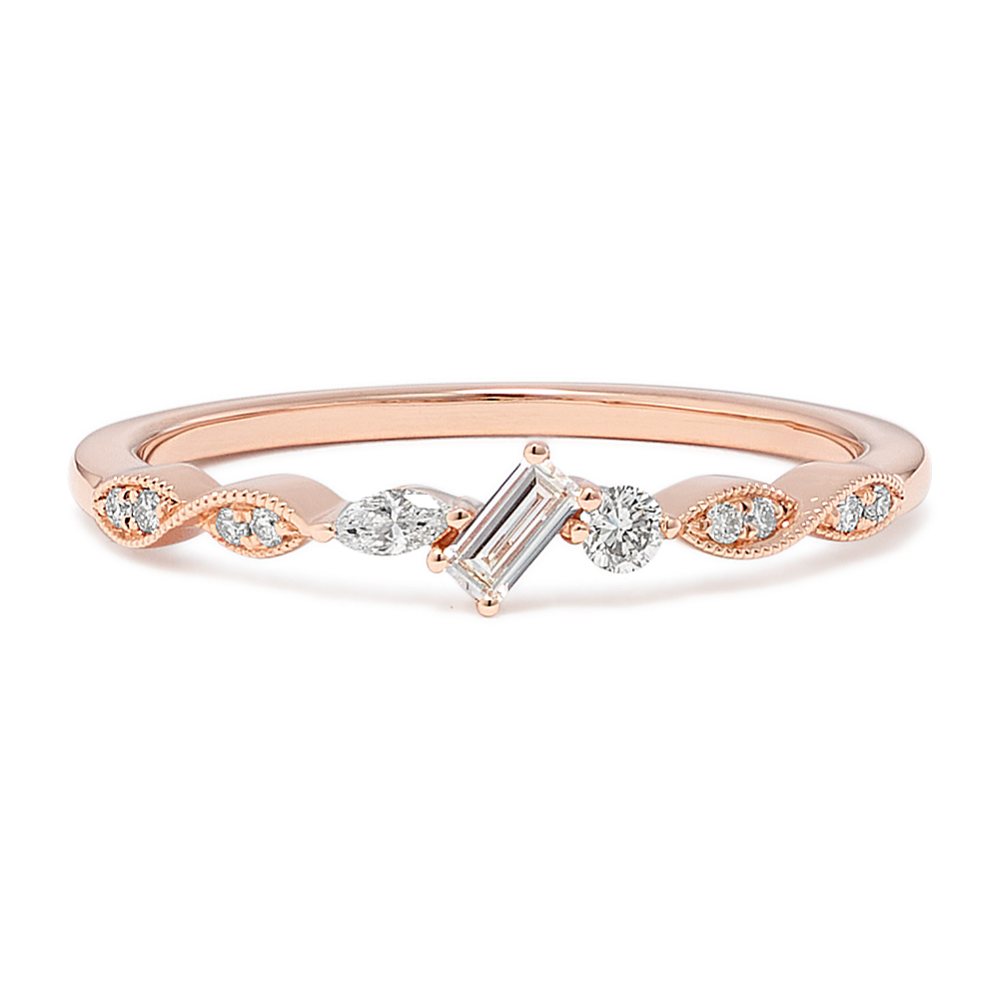 Annette Asymmetrical Diamond Ring | Shane Co.