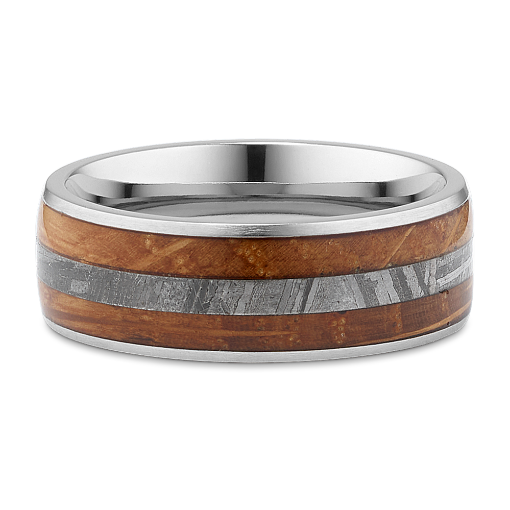 Meteorite, Whiskey Barrel Titanium Band (8mm)
