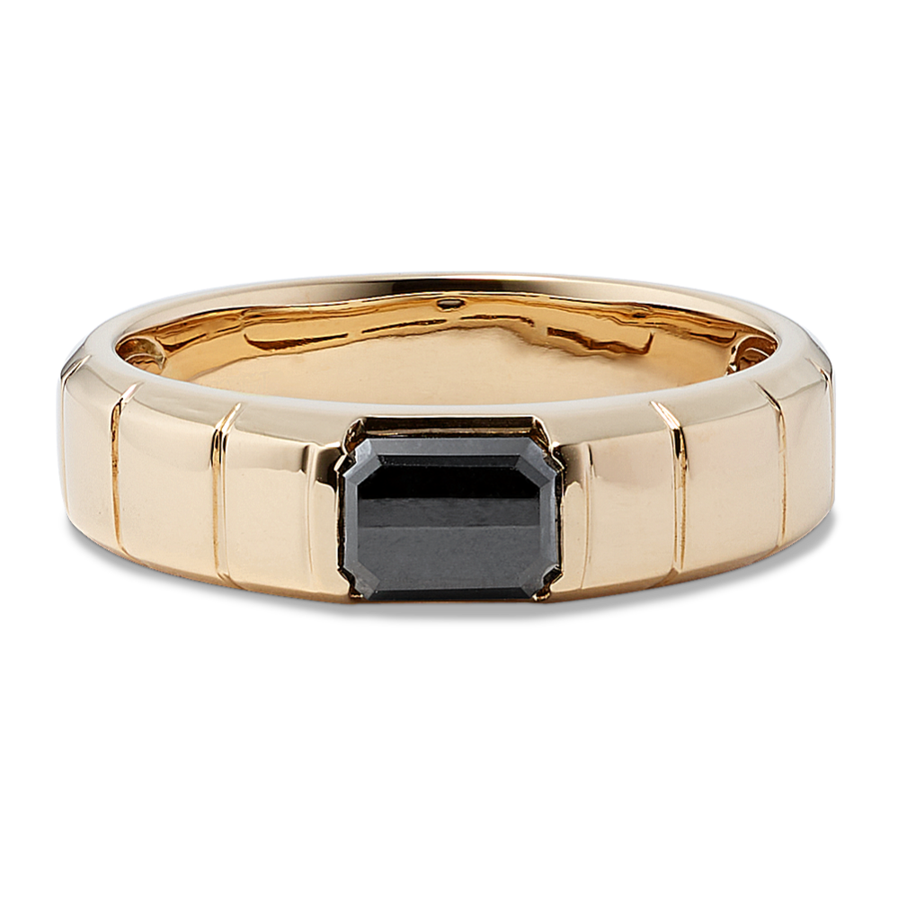 Cole 14K Yellow Gold & Black Diamond Ring (5.5mm)