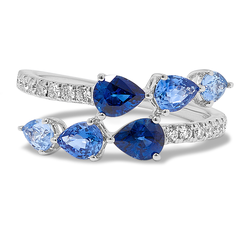 Sapphire hot sale wrap ring