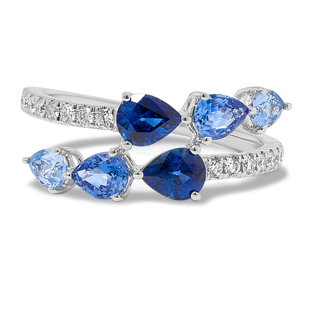 Onda Sapphire & Diamond Wrap Ring