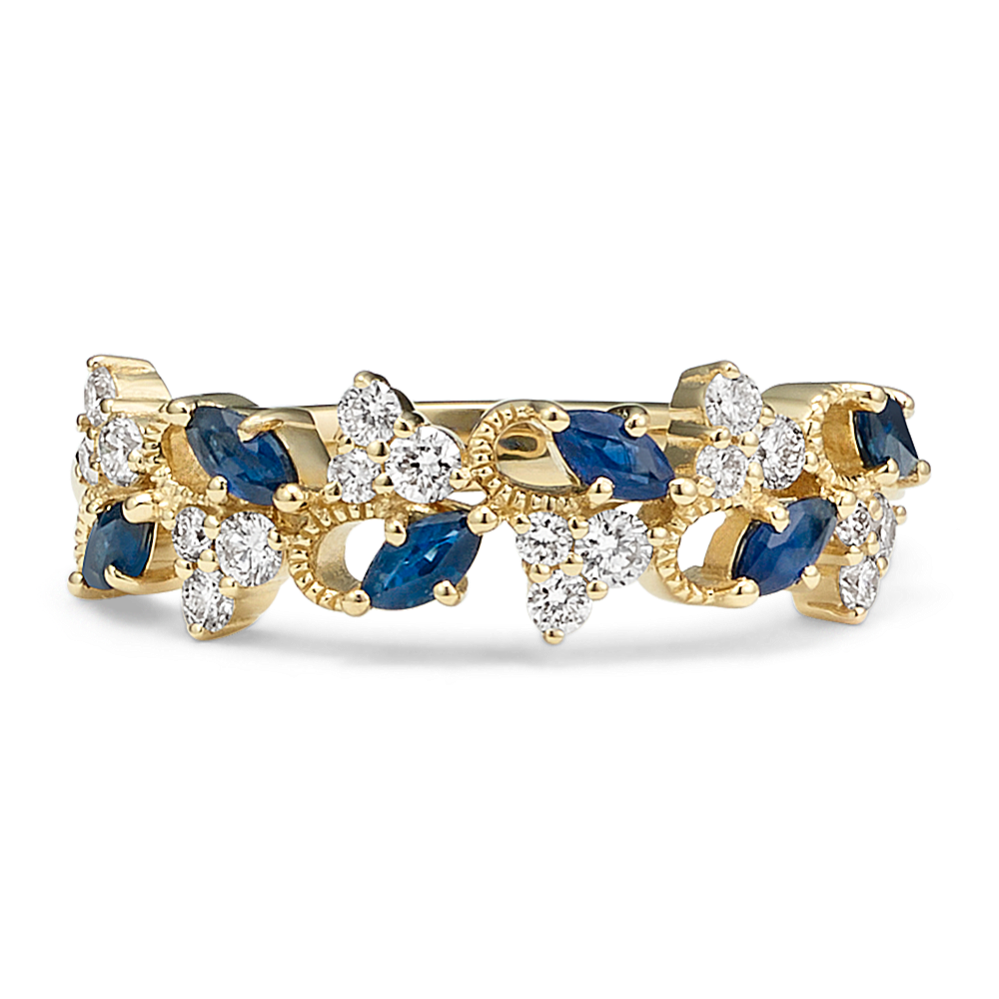 Divya Sapphire & Diamond Ring