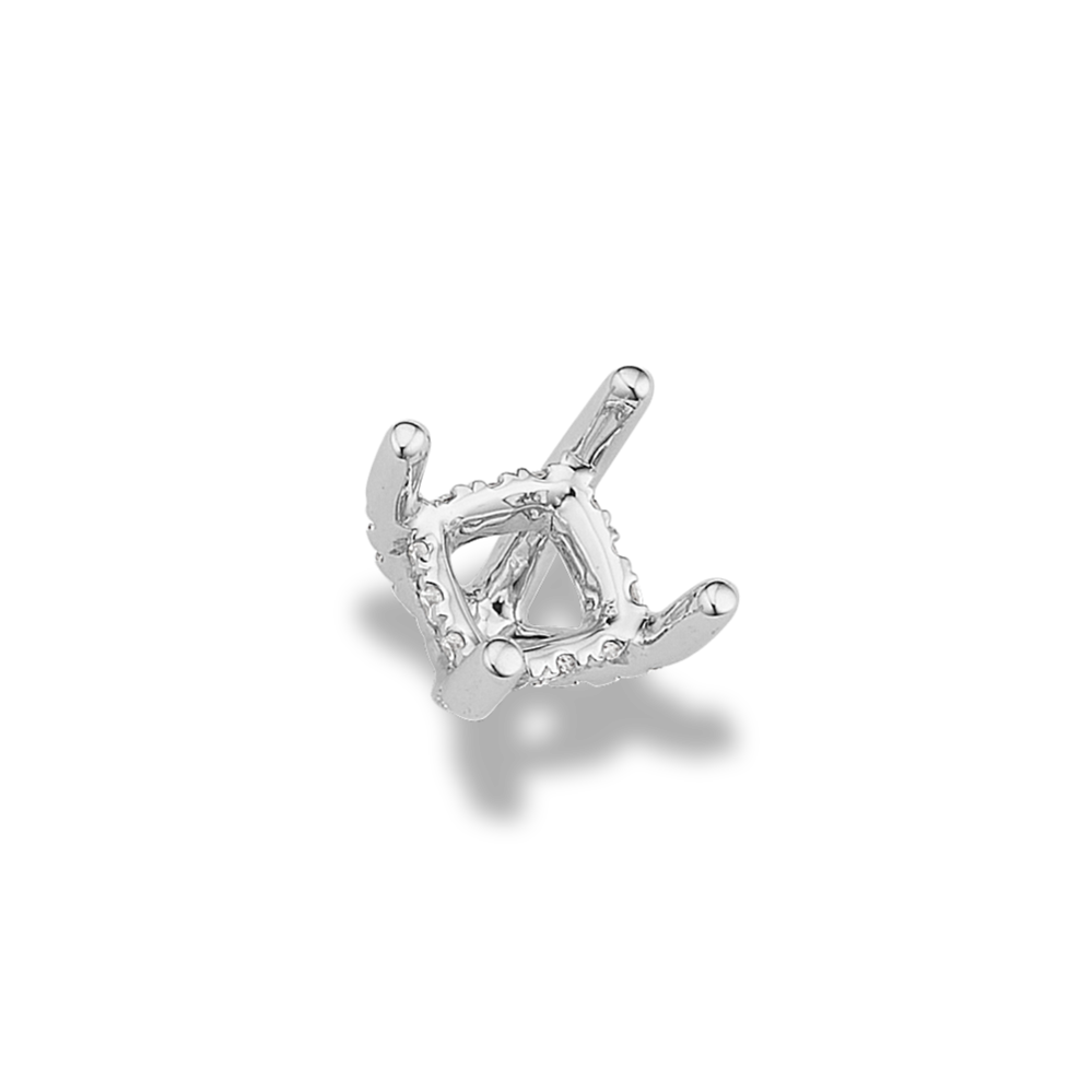 Pedestal Diamond Decorative Crown (Holds approx. 5mm Cushion Cut)