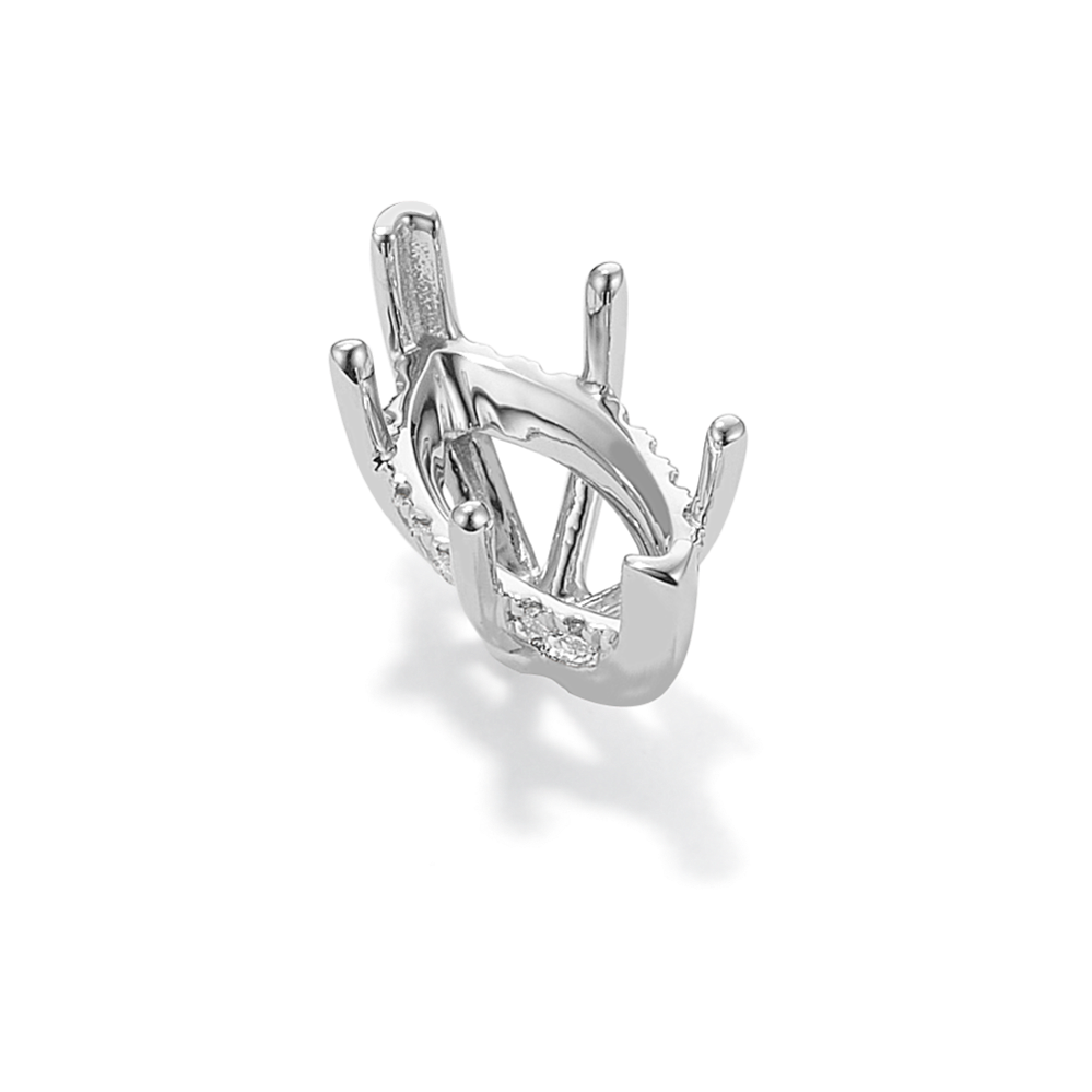 Rosebud Diamond Decorative Crown (Holds approx. 14x7mm Marquise)