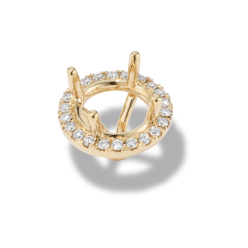 Diamond Halo Decorative Crown (Holds approx. 7.5mm Round)