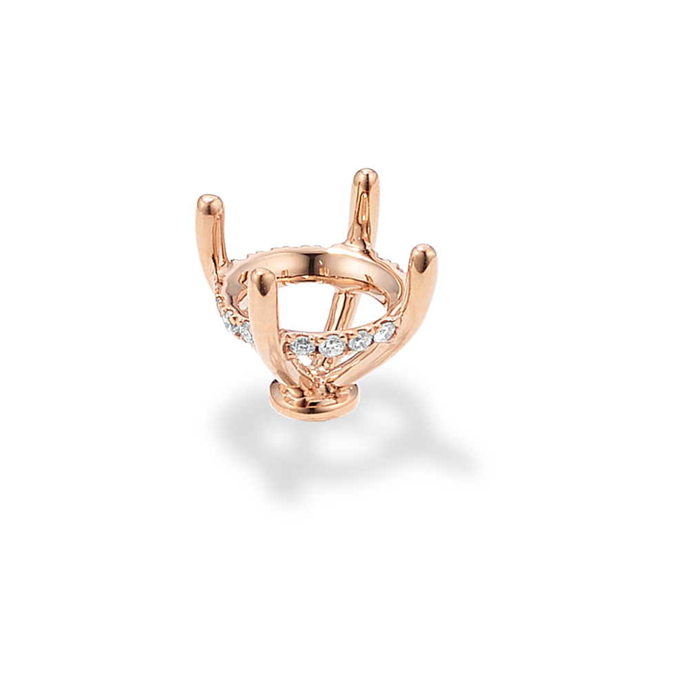 Rosebud Diamond Decorative Crown (Holds approx. 7.8mm Round)