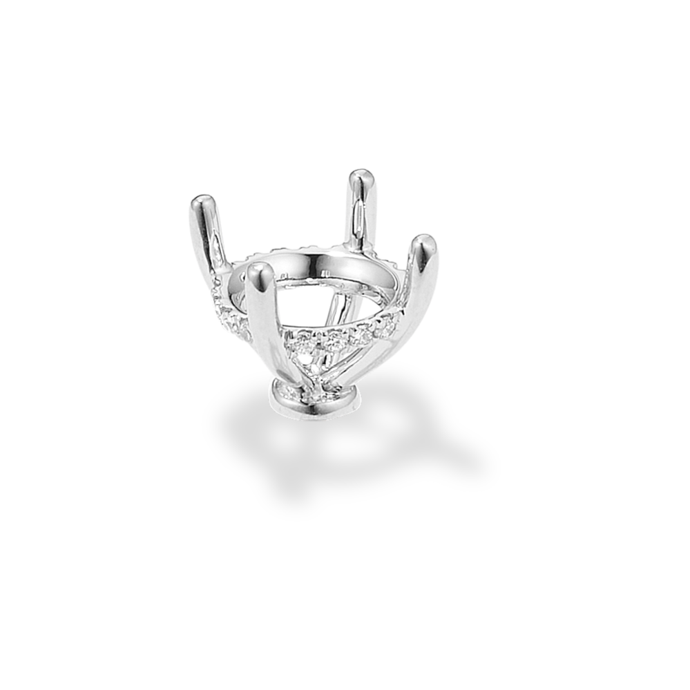 Rosebud Diamond Decorative Crown (Holds approx. 7.8mm Round)