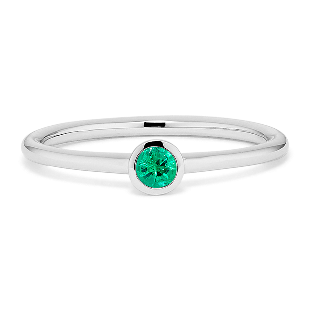 Elowen Bezel-Set Emerald Ring