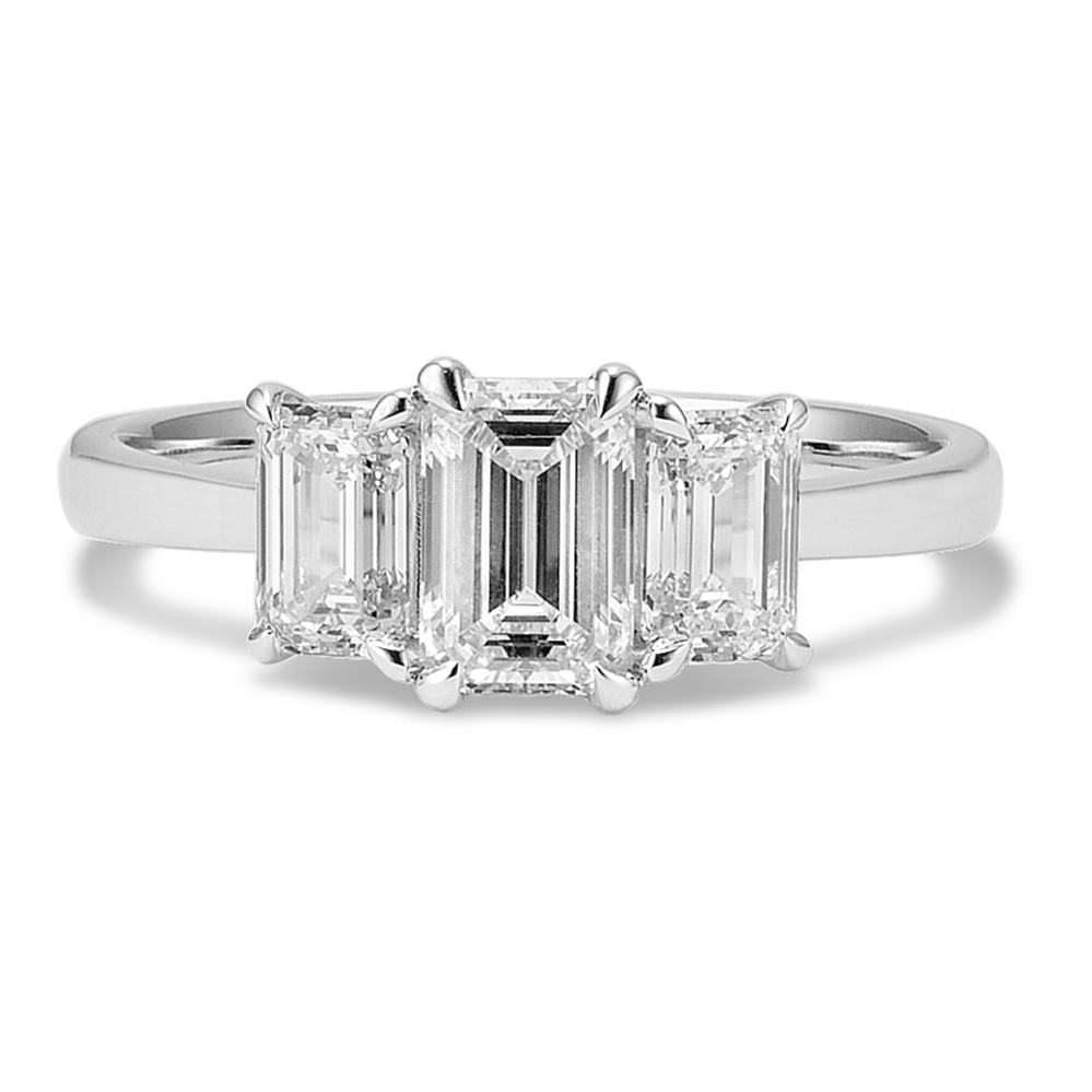 EC Three-Stone 1 1/2ct Lab-Grown Diamond Ring