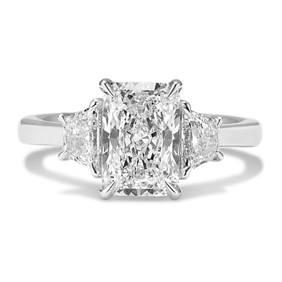 Trapezoid & Radiant 2 1/2ct Lab-Grown Diamond Ring