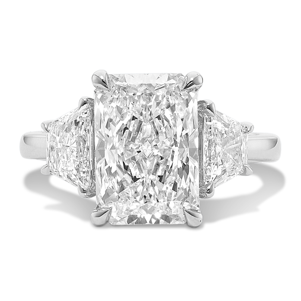Trapezoid & Radiant 5ct Lab-Grown Diamond Ring