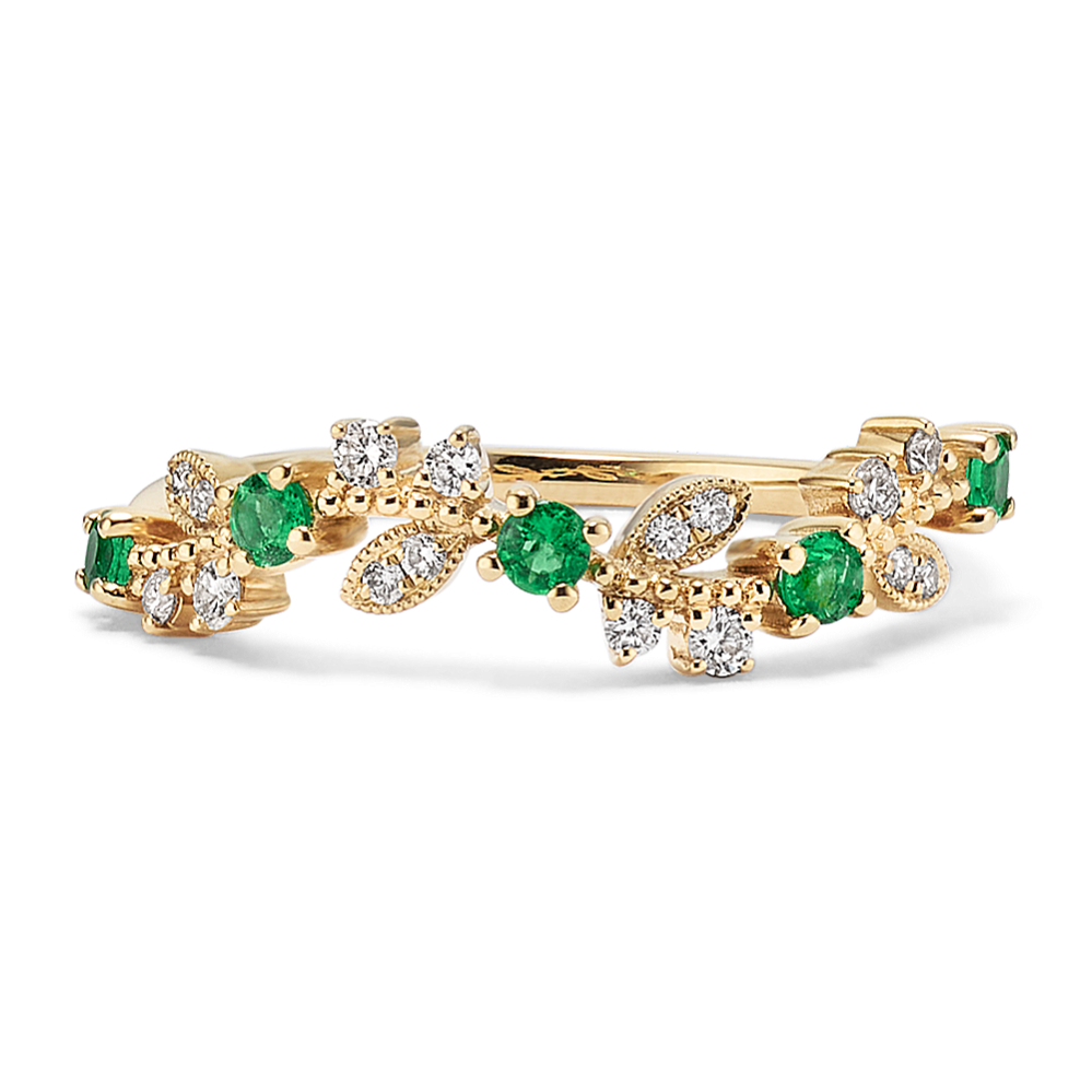 Bryony Emerald & Diamond Ring