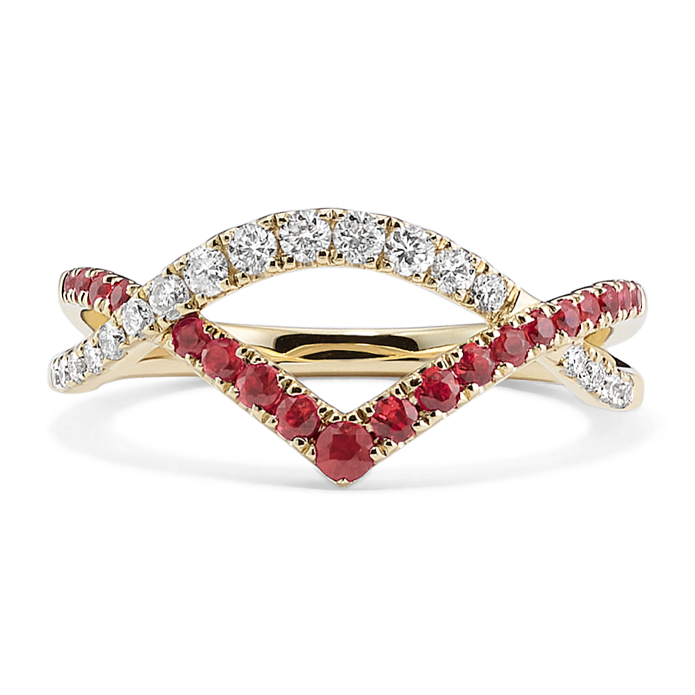 Ruby crossover ring discount
