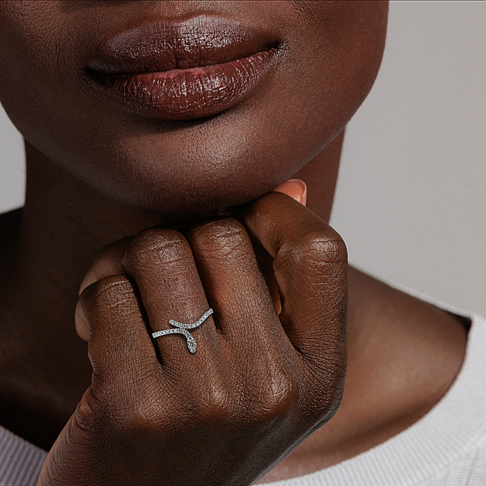 Serpent Diamond Wrap Ring | Shane Co. Serpent Diamond Wrap Ring | Shane Co.