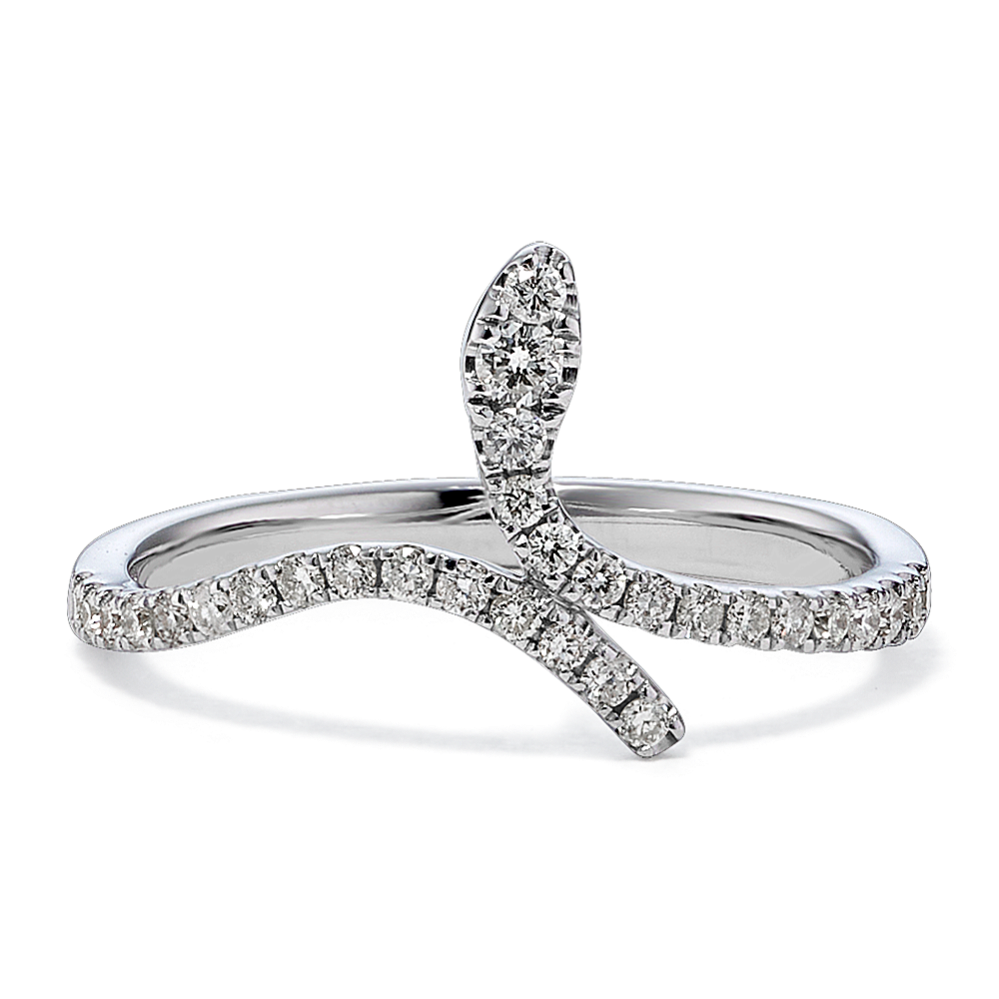 Serpent Diamond Wrap Ring