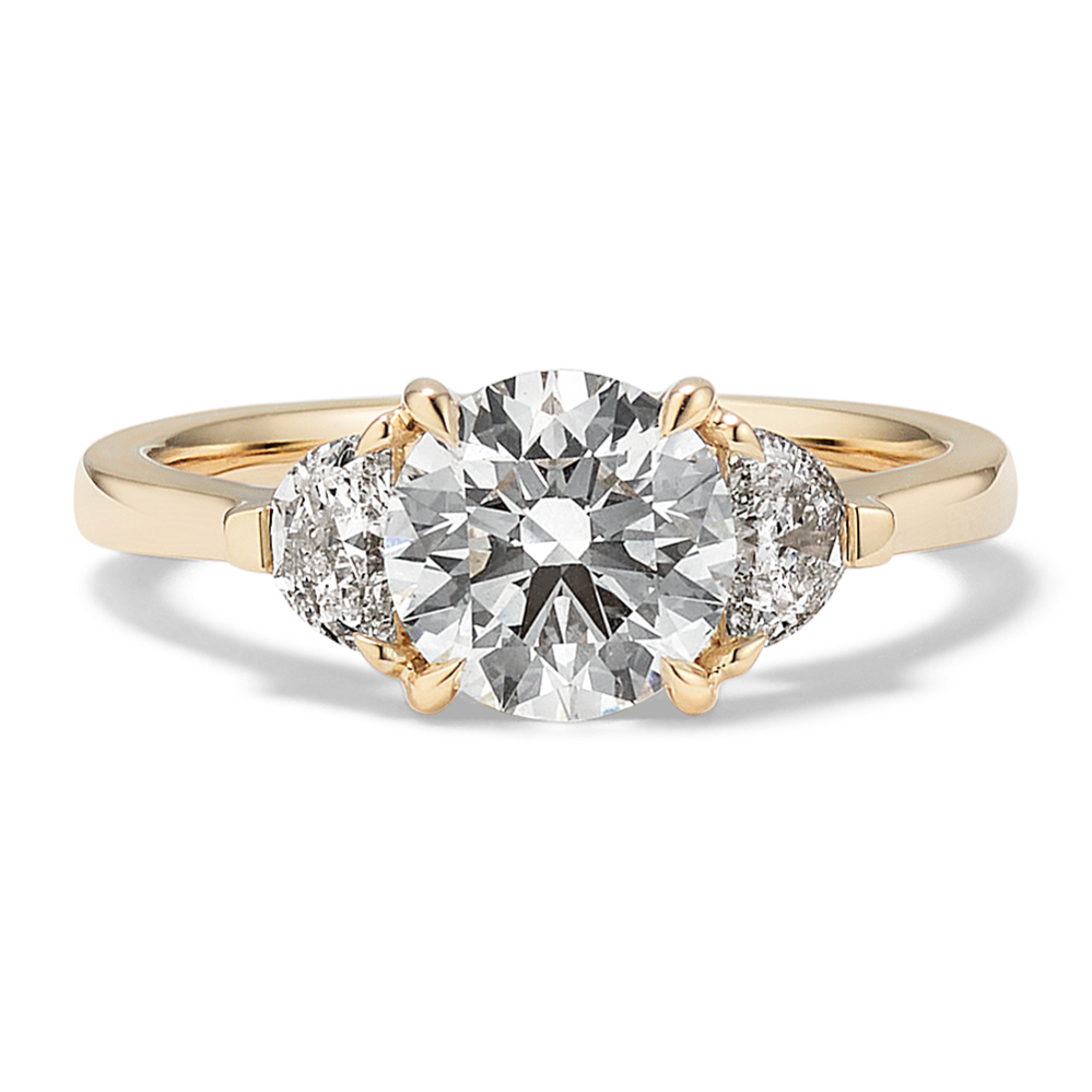 Half-Moon & Round 1 7/8ct Lab-Grown Diamond Ring