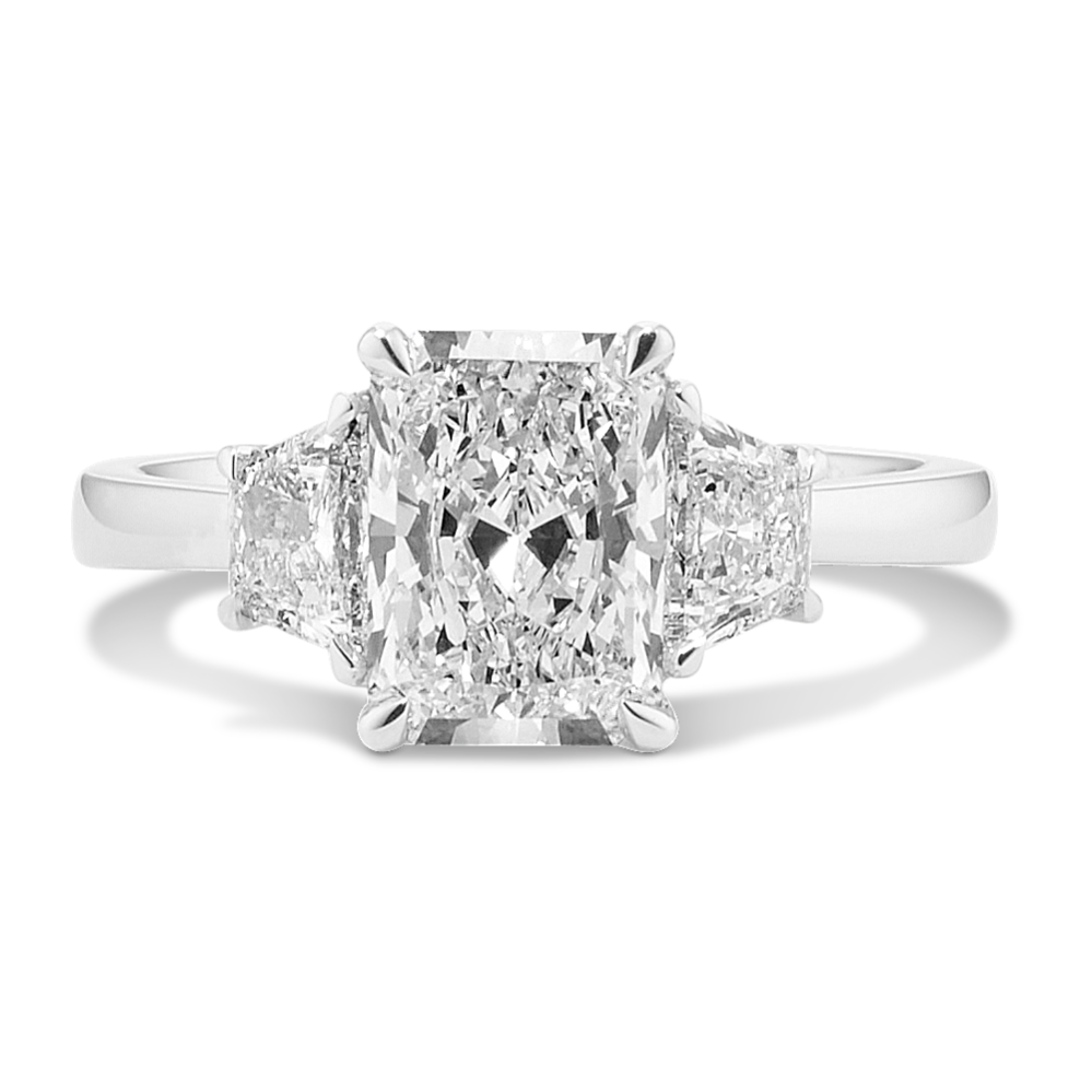 Trapezoid & Radiant 2 3/4ct Lab-Grown Diamond Ring