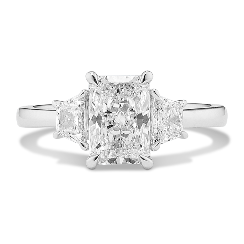 Trapezoid & Radiant 2ct Lab-Grown Diamond Ring