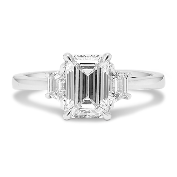 Trapezoid & EC 2ct Lab-Grown Diamond Ring