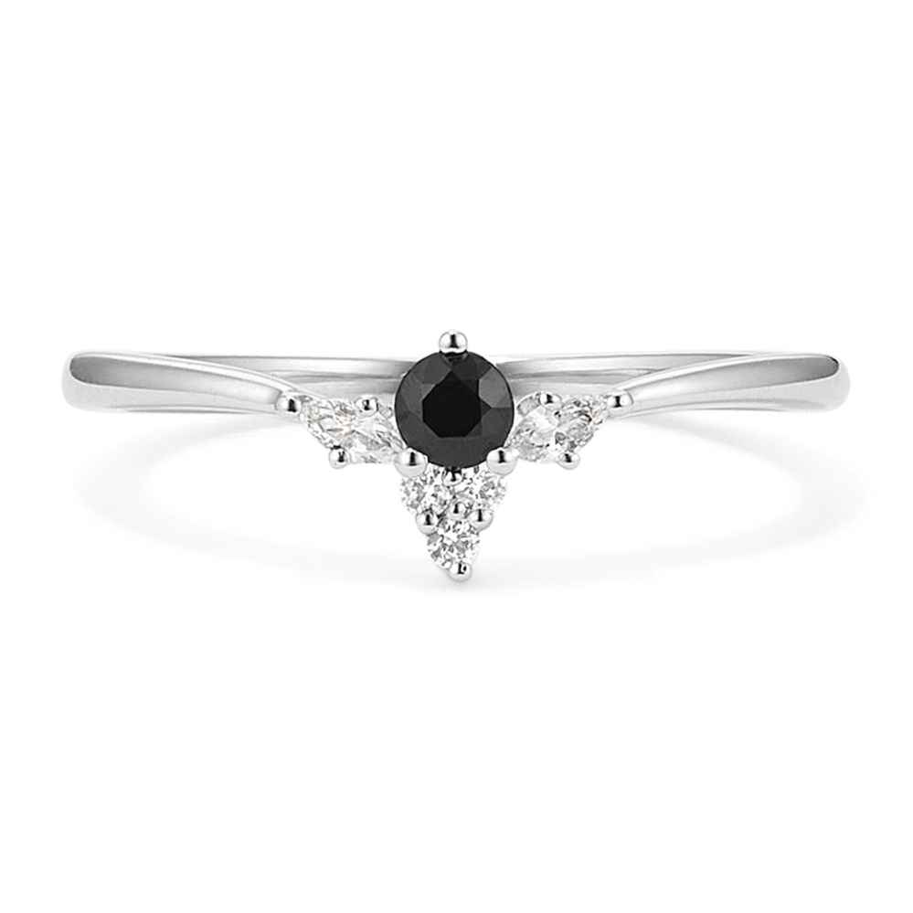 Aviana Black & White Sapphire Ring