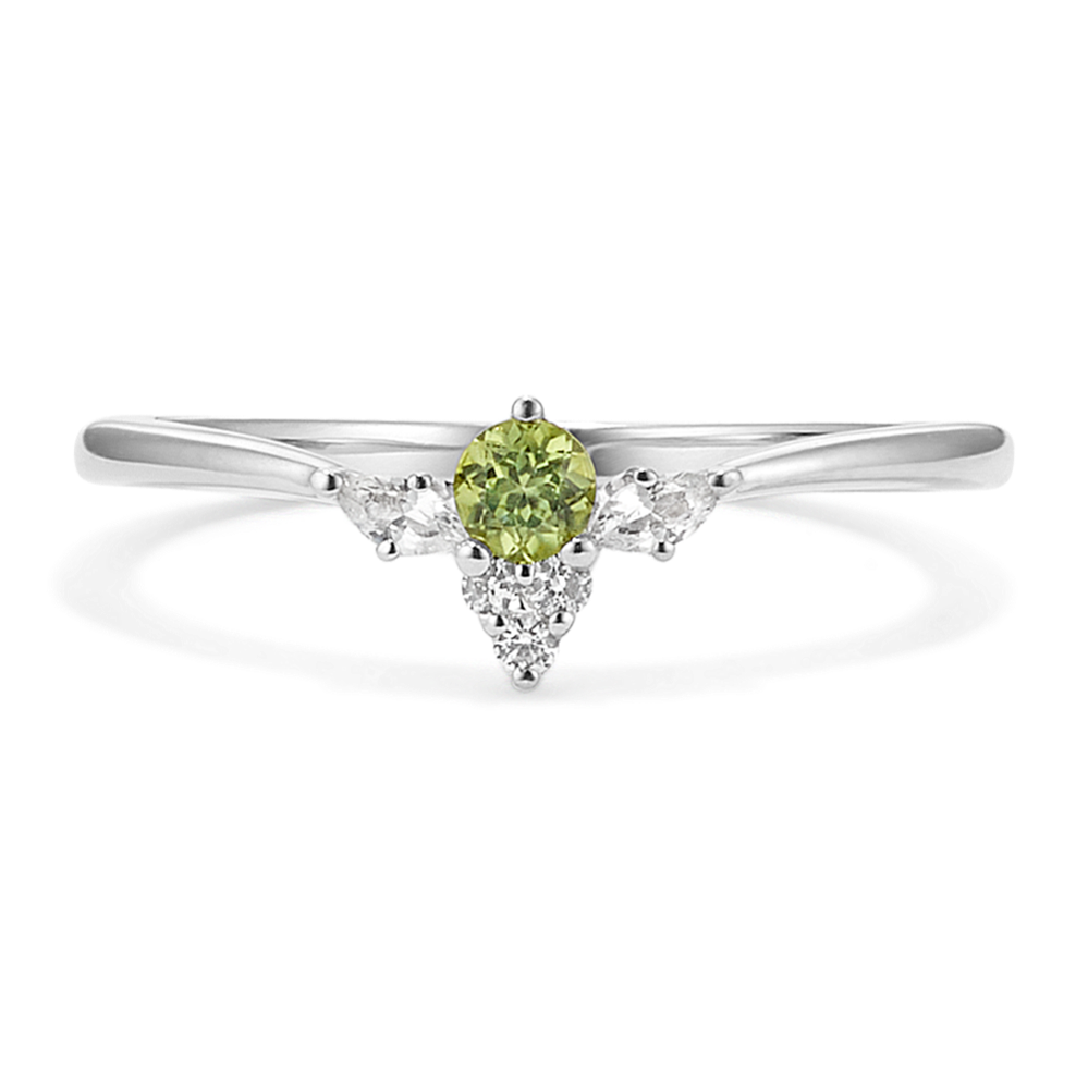 Aviana Peridot & White Sapphire Ring