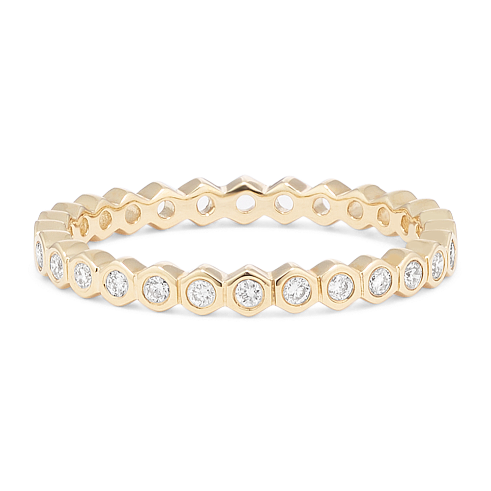 Honeycomb Stackable Diamond Ring